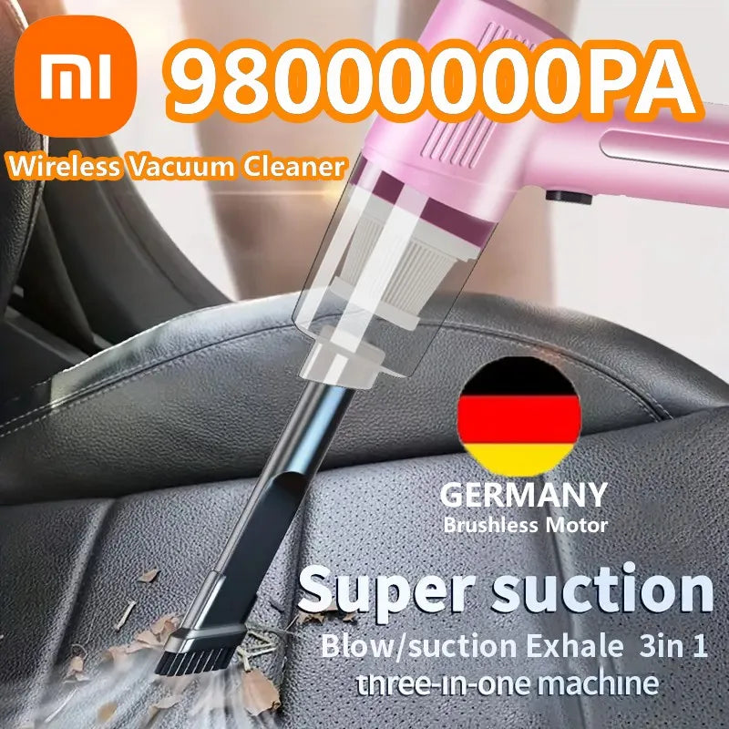 Xiaomi Mini Portable Wireless Car Vacuum Cleaner Multifunctional High-power Suction and Blowing Integrated Cleaning Appliance