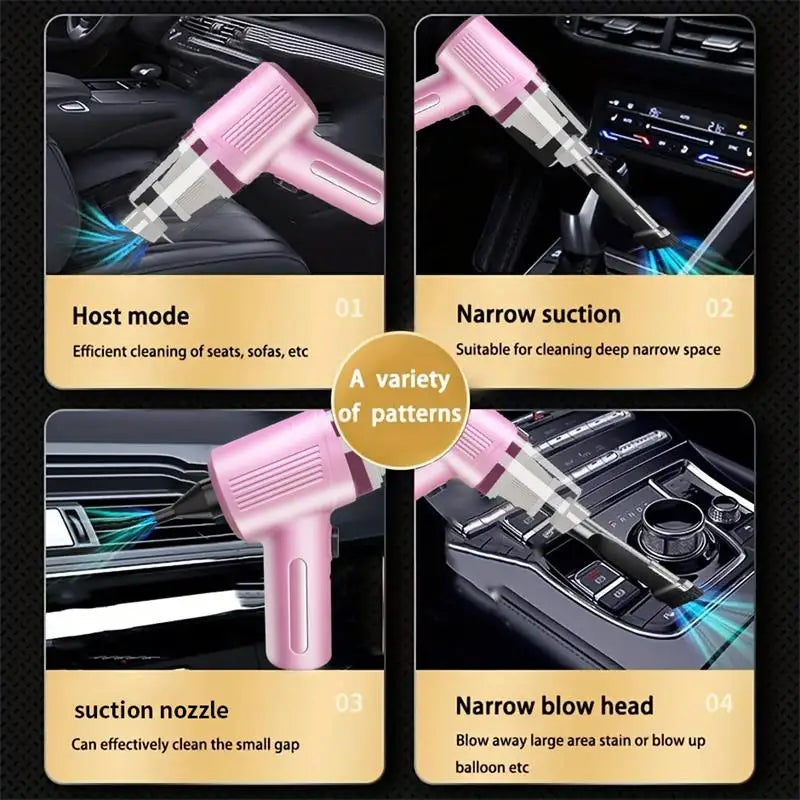 Xiaomi Mini Portable Wireless Car Vacuum Cleaner Multifunctional High-power Suction and Blowing Integrated Cleaning Appliance