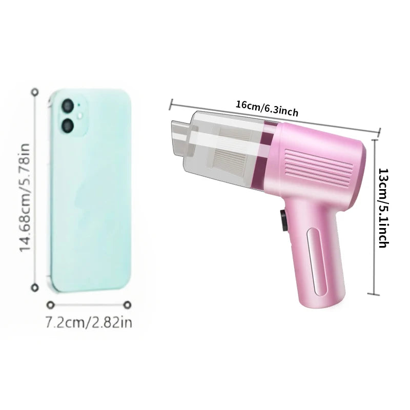 Xiaomi Mini Portable Wireless Car Vacuum Cleaner Multifunctional High-power Suction and Blowing Integrated Cleaning Appliance