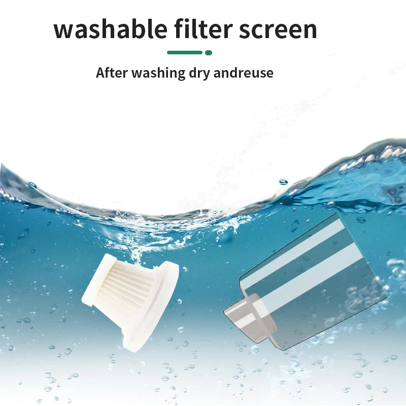 Xiaomi Mini Portable Wireless Car Vacuum Cleaner Multifunctional High-power Suction and Blowing Integrated Cleaning Appliance