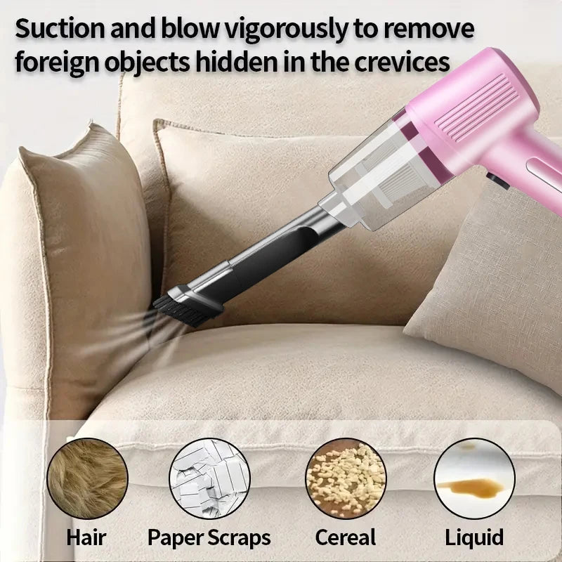 Xiaomi Mini Portable Wireless Car Vacuum Cleaner Multifunctional High-power Suction and Blowing Integrated Cleaning Appliance