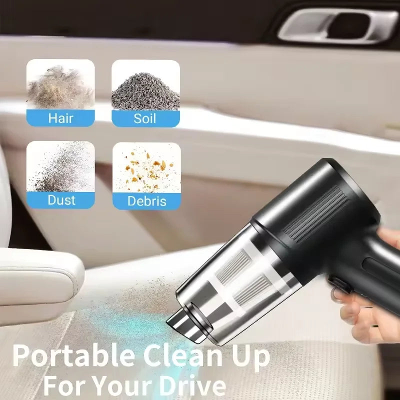 Xiaomi Mini Portable Wireless Car Vacuum Cleaner Multifunctional High-power Suction and Blowing Integrated Cleaning Appliance